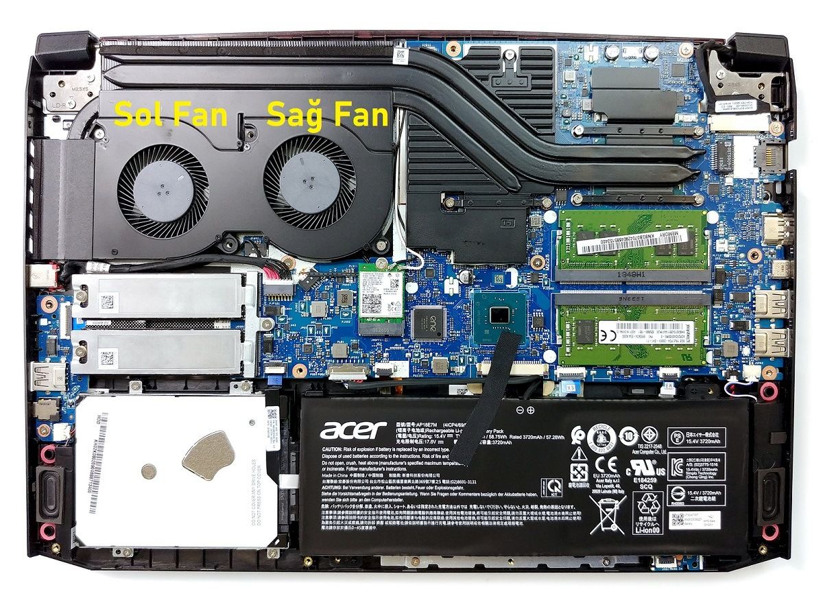 Acer Aspire Nitro 5 AN515-43-R1ZK Fan V2 (Sol Fan)