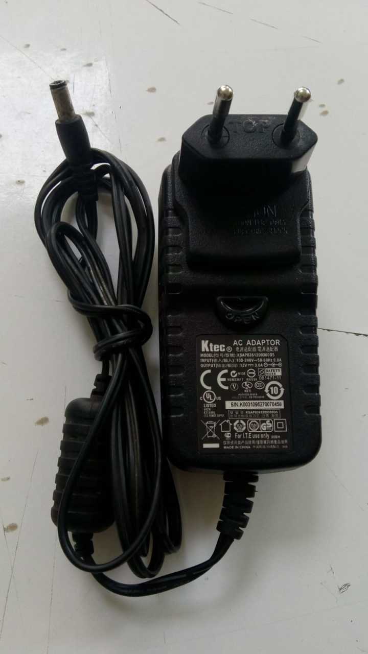 Ktec Ksap0361200300d5 12V 3A Adaptör