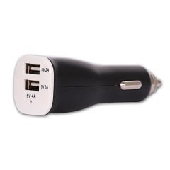 Çift USB 5V 4A Çakmak Şarj Adaptör Siyah RETRO