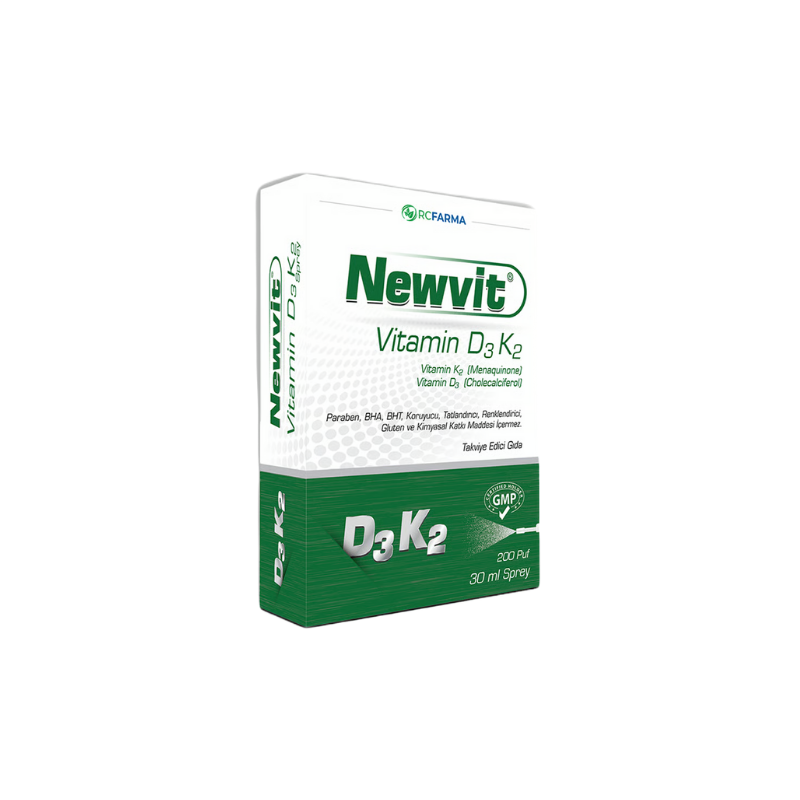 Newvit Vitamin D3K2 30 ml Sprey (200 puf) | Evde Eczane