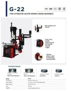 UNITE G-22 FULL OTOMATIK APARATLI SÖKME TAKMA 12-27 380V