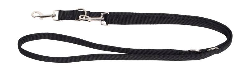 Köpek Tasması Kayışı 200cm, 25mm, Siyah, Miami Plus