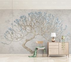 Ağaç Desenli  Duvar Kağıdı  -PK10182212