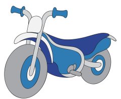 Motosiklet Figürlü Sayılarla Boyama Seti