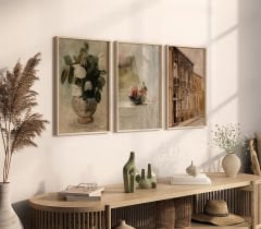 Ahşap Çerçeveli Tablo 3 Parça Çerçeveli Tablo, Duvar Tablosu