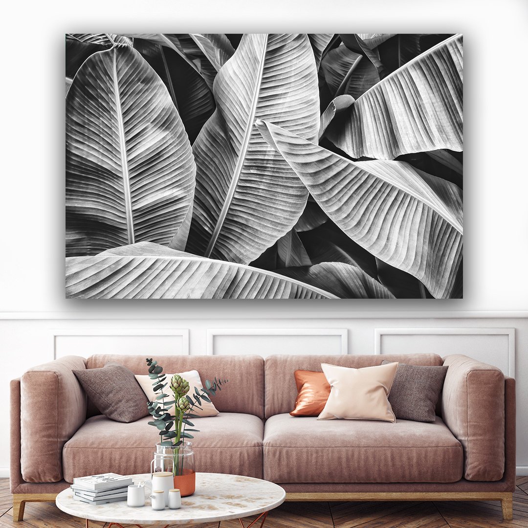 Palmiye Yaprakları  Kanvas Tablo