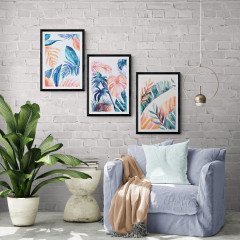 Çerçeveli Ahşap Tablo Seti - 5b6c43061b324