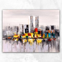 Yağlı boya New York Soyut Kanvas Tablo