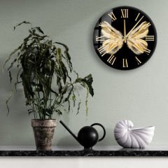 Duvar Saati - Baskılı Cam Duvar Saati 36x36 cm