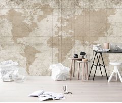 Dünya Haritası Duvar Kağıdı  -PK10037256