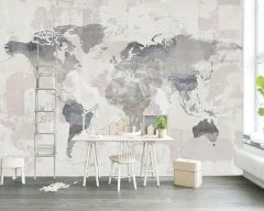 Dünya Haritası Duvar Kağıdı  -PK10138073