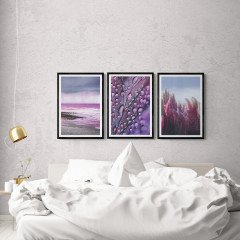 Çerçeveli Ahşap Tablo Seti 3 Prç