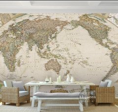 Dünya Haritası Duvar Kağıdı  -PK10176991