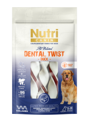 Nutri Canin Dental Twist Ördekli Köpek Ödülü 80g