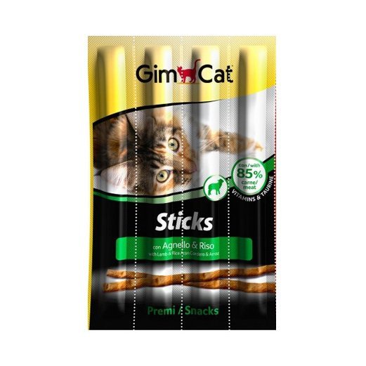 Gimcat Sticks Kuzulu & Pirinçli Kedi Ödül Çubukları 4'lü 20g