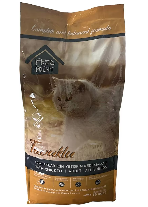 Feed Point  Tavuk Etli Yetişkin Kedi Maması 15 KG