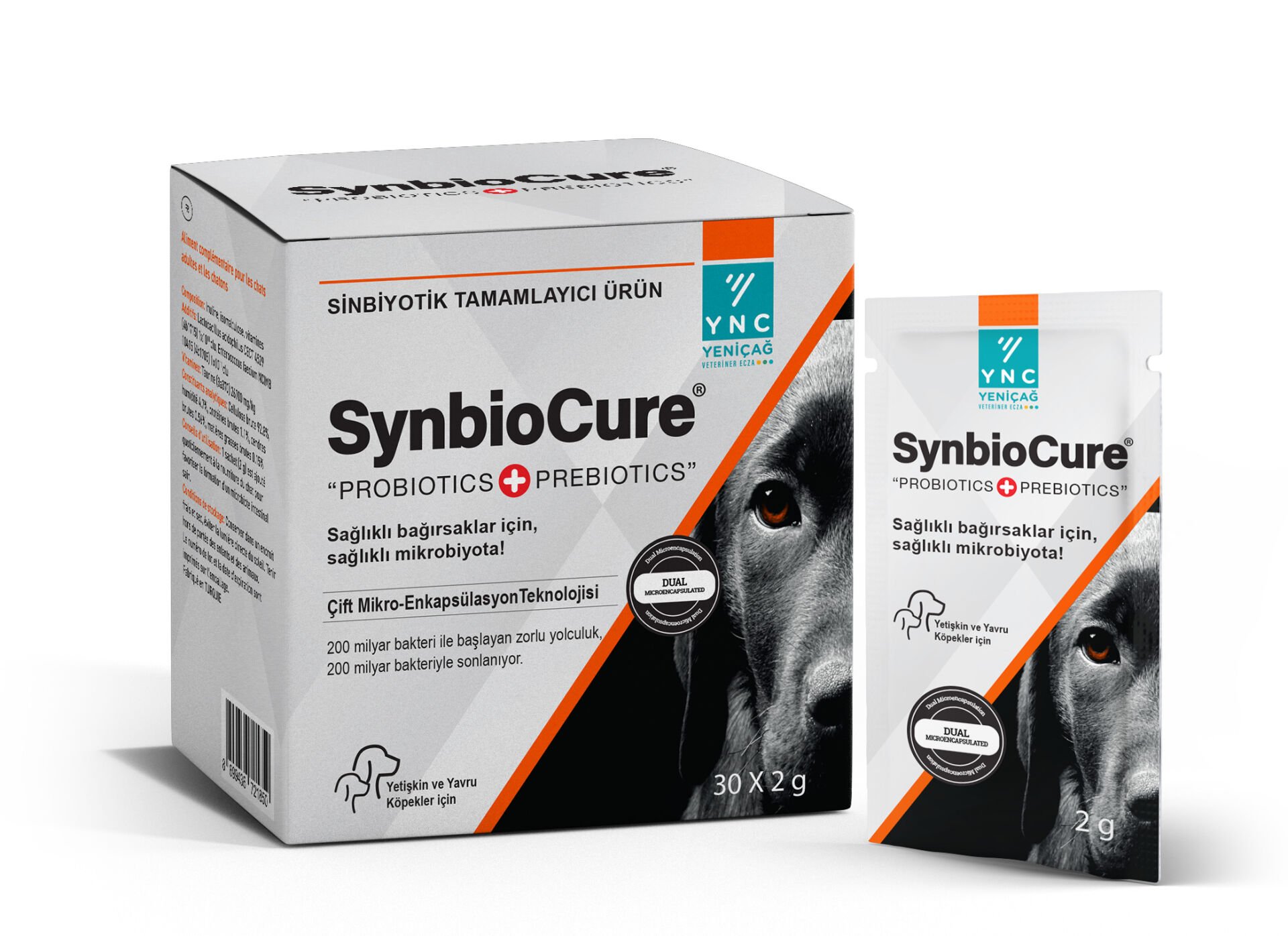 SynbioCure Dog Köpek Yenilebilir Toz Probiyotik ve Prebiyotik 30 Adet x 2 gr Saşe