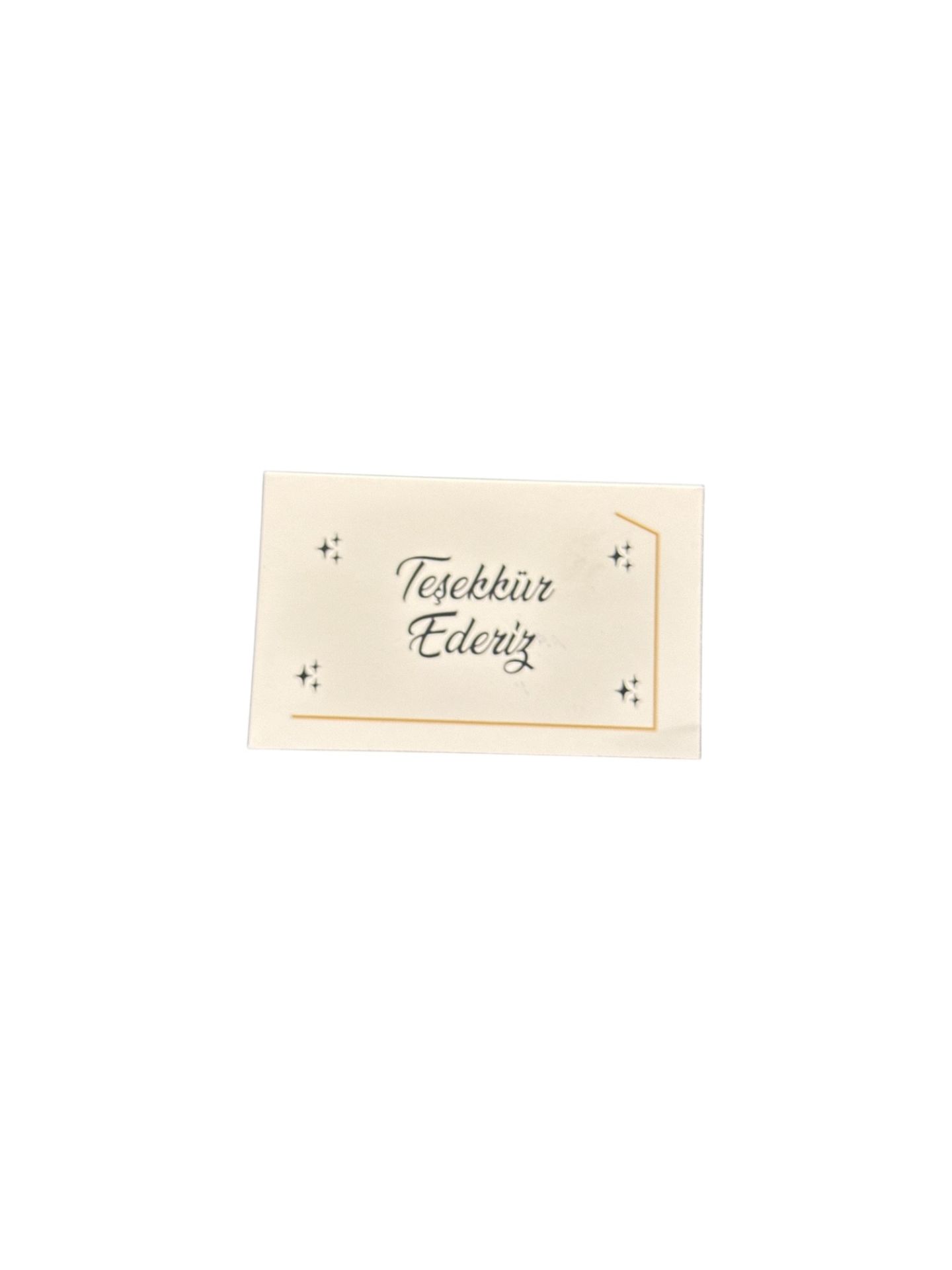 Teşekkür Kartı 5X8 CM (25'lİ)