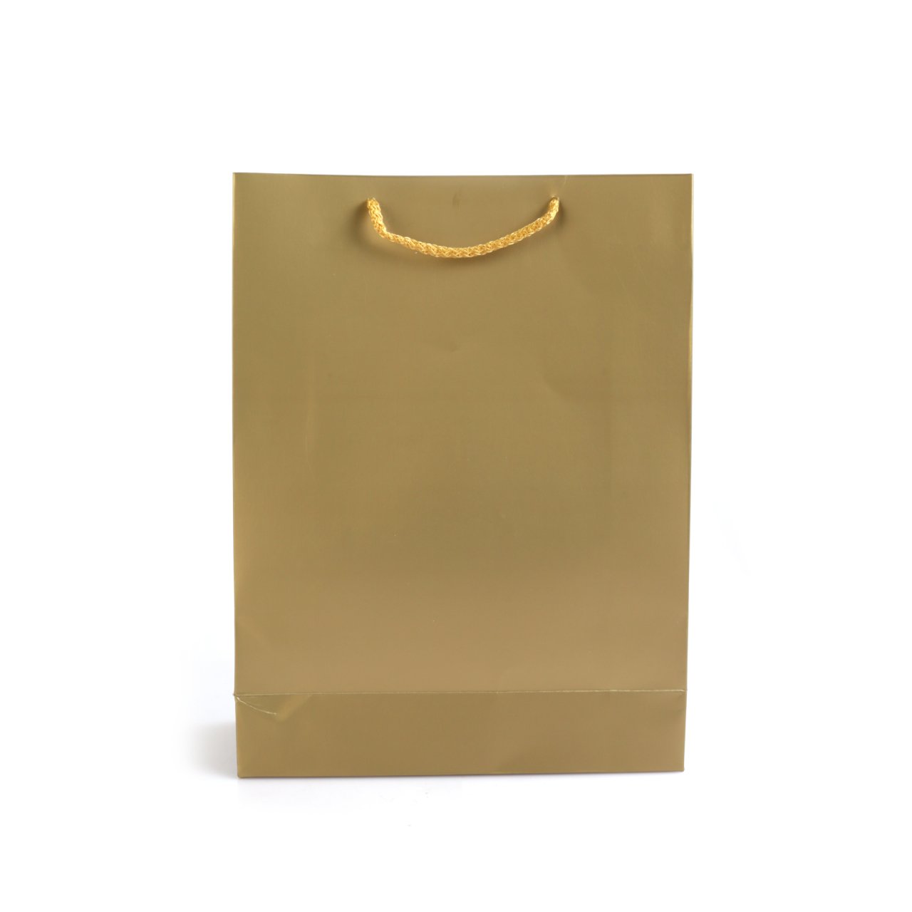 Karton Çanta Mat Altın  Selefonlu 25x33x9 cm (12'li)