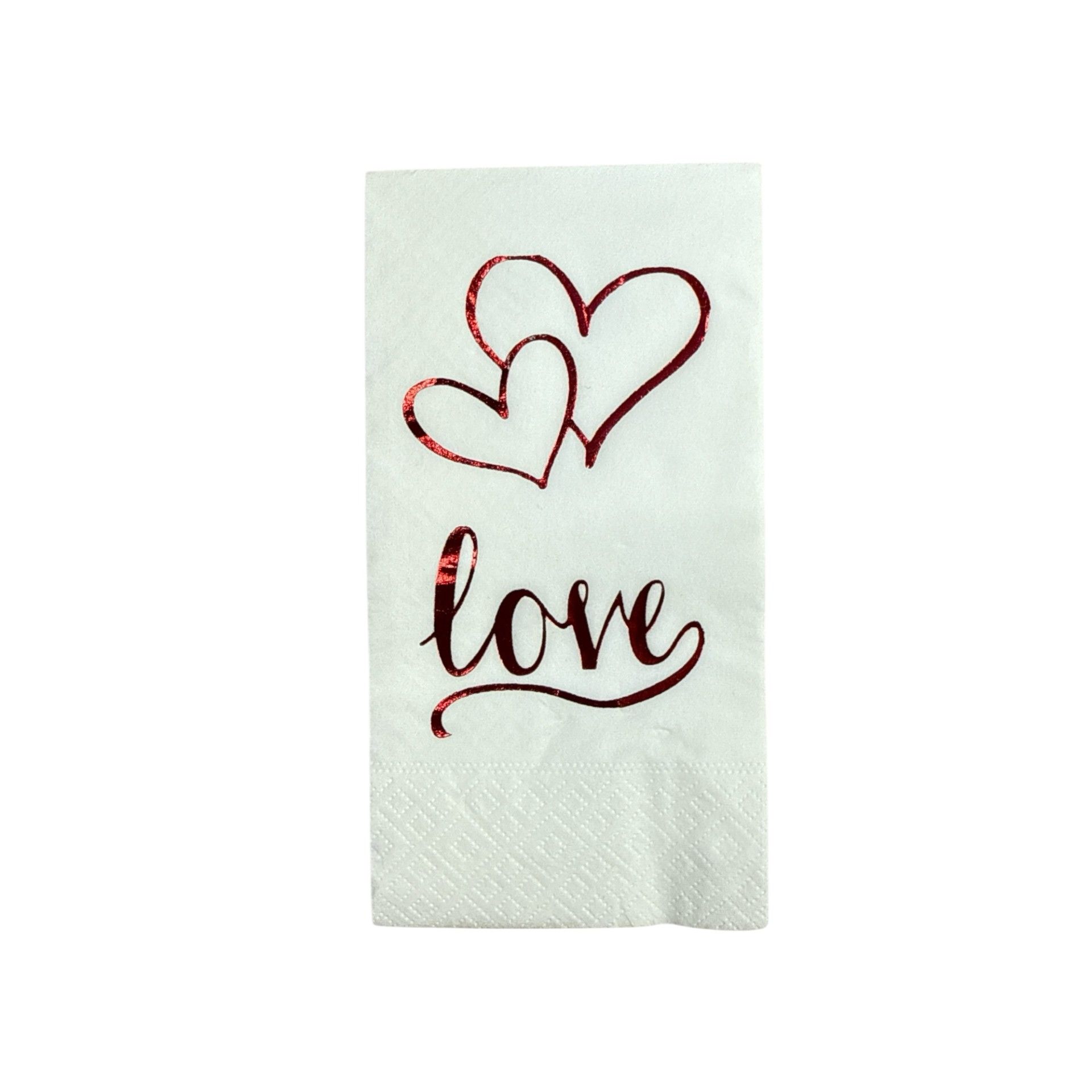 Peçete Love Kırmızı Varaklı (16 Adet)