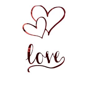 Peçete Love Kırmızı Varaklı (16 Adet)