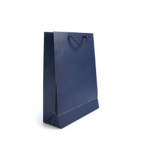 Karton Çanta Mat Lacivert Selefonlu 25x33x9 cm (12'li)
