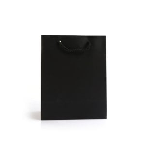 Karton Çanta Mat Siyah Selefonlu 25x33x9 cm (12'li)