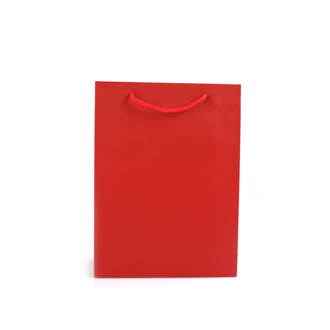 Karton Üzeri Mat Selefonlu Kırmızı Çanta 25x33x9 cm(12'li)