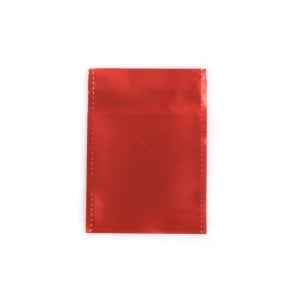 Ağzı Bantlı Metalize Hediye Paketi Kırmızı 7x9cm (50'li)