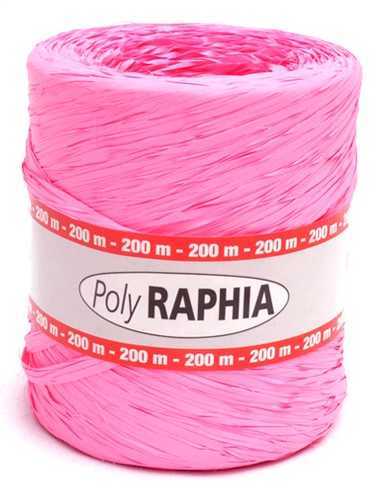 Renkli Doğal Rafya Pembe 200 mt