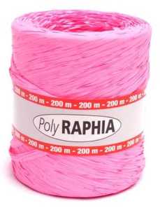 Renkli Doğal Rafya Pembe 200 mt