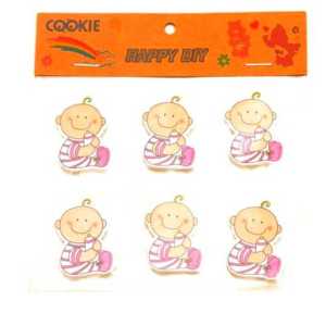 Sticker Bebek Pembe 6'lı