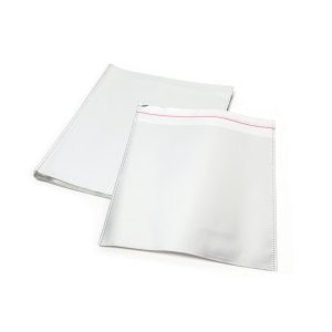 Ağzı Bantlı Metalize Hediye Paketi Gümüş 20x25 cm (50'li)
