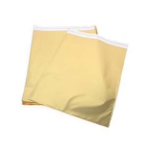 Ağzı Bantlı Metalize Hediye Paketi Altın 30x45 (50'li)