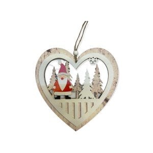 Ahşap Yılbaşı Süsü Noel Baba