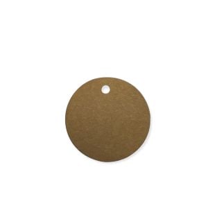 Delikli Etiket Kraft Yuvarlak 100'lü 4cm