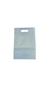 El Geçme Hediye Zarfı Mavi Puanlı 28x23x8.5 cm 12'li