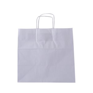 Büküm Saplı Beyazt Kağıt Çanta 33x20x33(25'li)