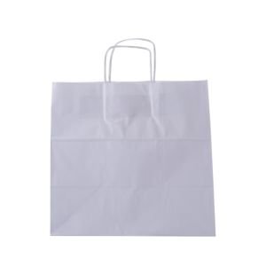 Büküm Beyaz Saplı Kraft Kağıt Çanta 38x25x36(25'li)