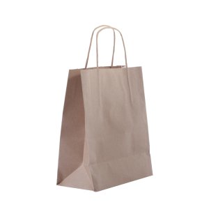 Büküm Saplı Kraft Kağıt Çanta 25'li  25x12x31