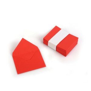 Renkli Zarf Kırmızı (9x7cm) 50'li