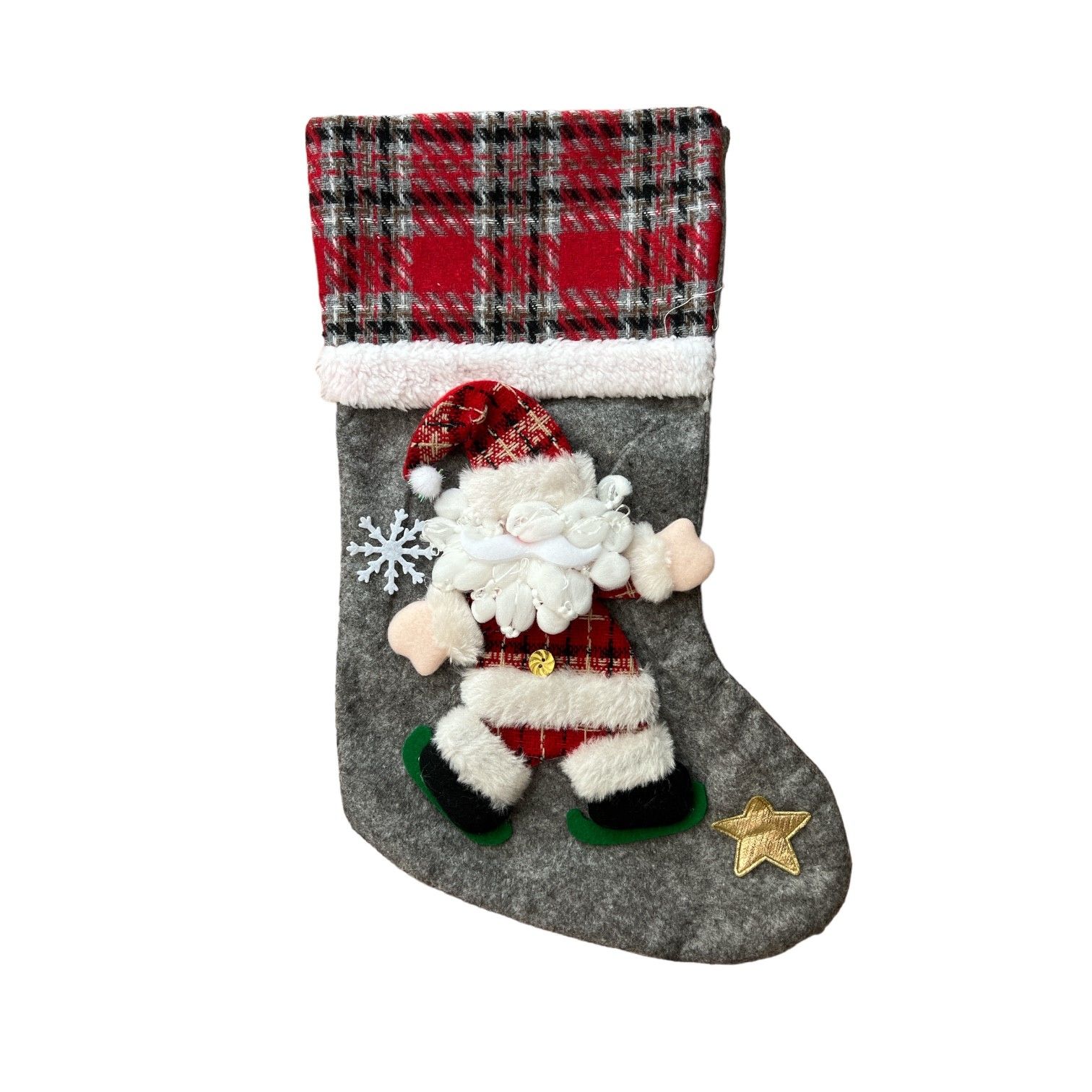 Yılbaşı Süs Çorabı 37x18 cm 6123-03