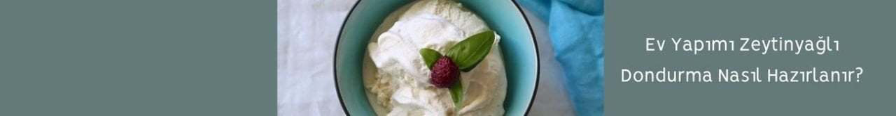 Ev yapımı zeytinyağlı vanilyalı dondurma tarifi
