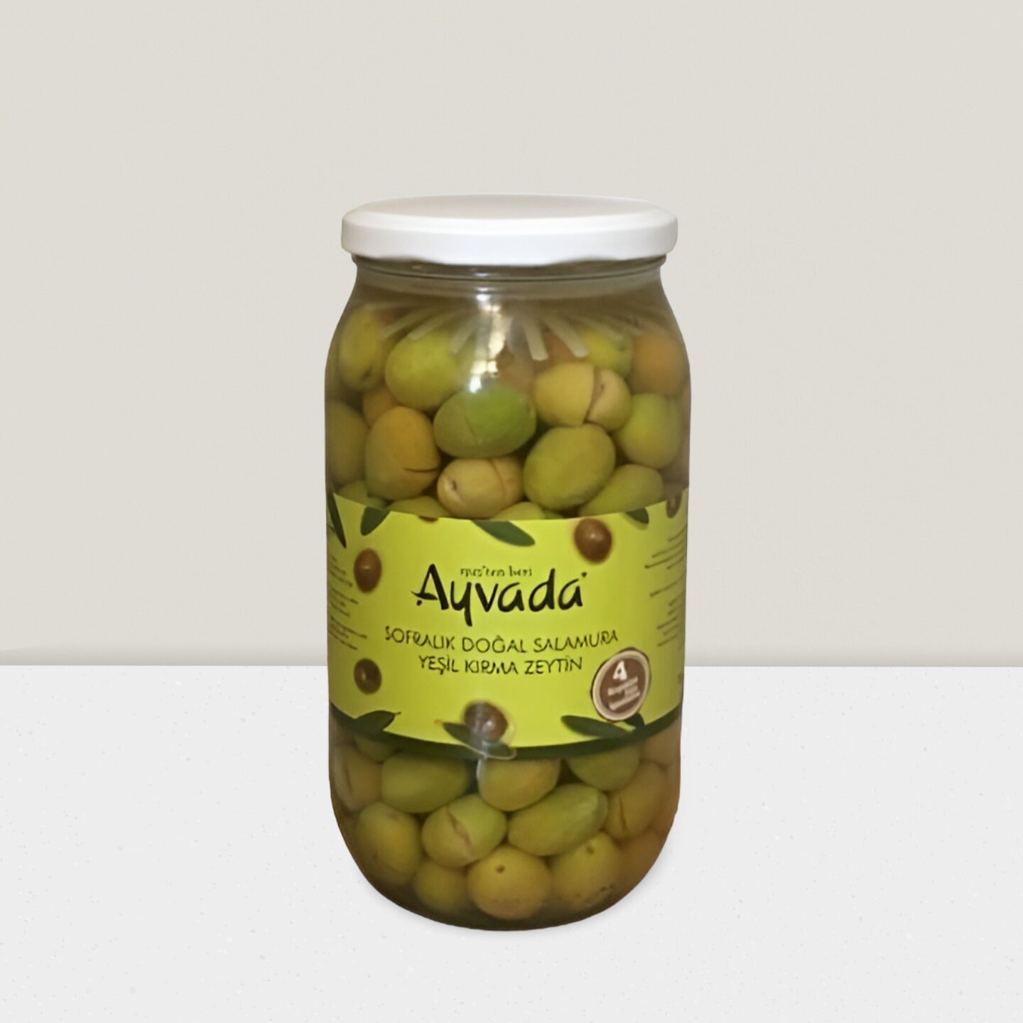 Ayvalık Natürel Yeşil Kırma Zeytin 1000cc