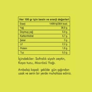 Ayvalık Sele Siyah Zeytin 1000cc