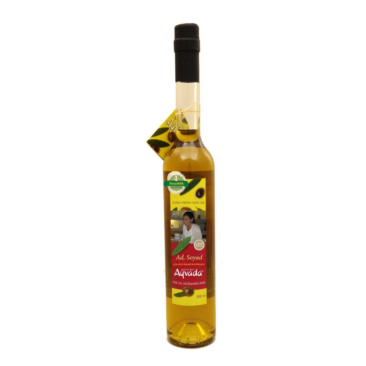 Kişiye Özel Hediyelik Ayvalık Natürel Sızma Zeytinyağı 500 Ml