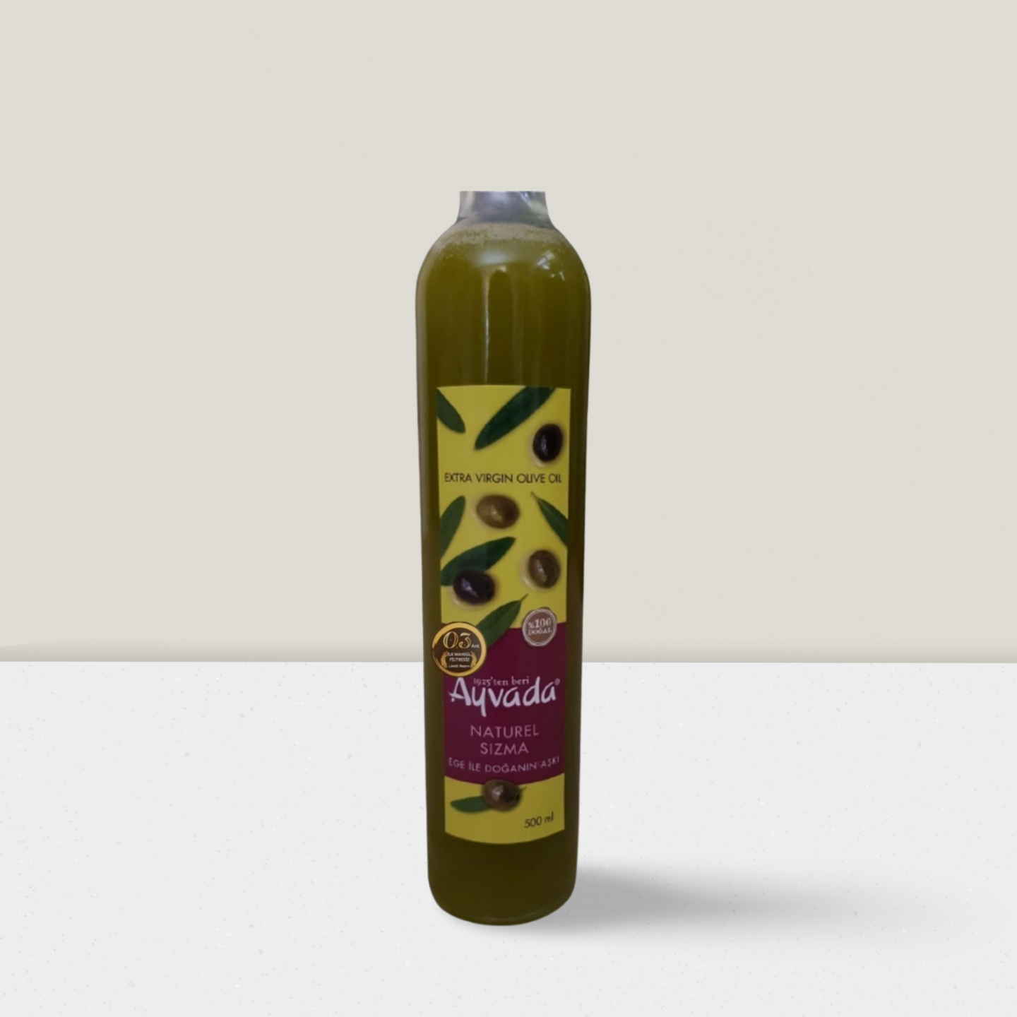 İlk Mahsul 3 Dizyem Erken Hasat Soğuk Sıkım Zeytinyağı Limitli Rezerv 500 Ml
