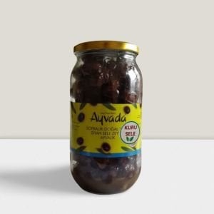 Geleneksel Özel Üretim Kuru Sele Siyah Zeytin 1000cc