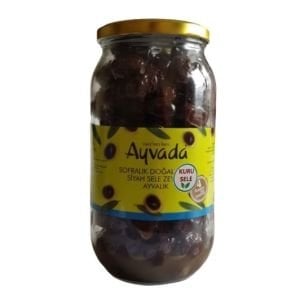 Geleneksel Özel Üretim Kuru Sele Siyah Zeytin 1000cc