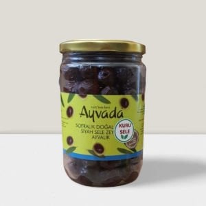 Geleneksel Özel Üretim Kuru Sele Siyah Zeytin 660cc